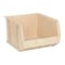 Quantum Storage Systems Hang & Stack Storage Bin, Polypropylene, Ivory, 11 in H, 16 1/2 in W, 18 in L QUS270IV - alternate 1