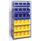 Quantum Storage Systems Steel Bin Shelving, 18 in D x 75 in H x 36 in W, 7 Shelves, Black QSBU-265BK - alternate 2