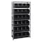 Quantum Storage Systems Steel Bin Shelving, 18 in D x 75 in H x 36 in W, 7 Shelves, Black QSBU-265BK - alternate 1