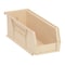 Quantum Storage Systems Hang & Stack Storage Bin, Polypropylene, Ivory, 4 in H, 4 1/8 in W, 10 7/8 in L QUS224IV - alternate 1