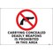 Electromark Security Sign, 7 in Height, 10 in Width, Vinyl, English S1403V7 - alternate 1