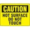 Electromark Caution Sign, 10 in H x 14 in W, Hot Surface Do Not Touch Y620253 - alternate 3