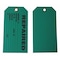 Zoro Select Tag, Repair, Cardstock, 3 in H x 5 3/4 in W, Green, Rectangle, 100 PK 9WAU5 - alternate 1