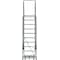 Ballymore 133 in H Steel Rolling Ladder, 10 Steps, 450 lb Load Capacity WA103214P - alternate 4