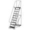 Ballymore 133 in H Steel Rolling Ladder, 10 Steps, 450 lb Load Capacity WA103214P - alternate 1