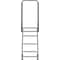 Ballymore 68 in H Steel Rolling Ladder, 4 Steps, 450 lb Load Capacity H418X - alternate 8