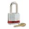 Zoro Select Lockout Padlock, Keyed Different, Steel, Red, 2 in Shackle Height, 1 9/16 in Body Width 1803LHRED - alternate 1