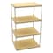 Tennsco Boltless Shelving Unit, 36-5/8"D x 48-5/8"W x 84"H, 4 Shelves, Steel ZV7-4836S-4D SAND - alternate 1