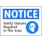 Electromark Notice Sign, 7 in Height, 10 in Width, Polyester, English S202FF - alternate 2