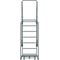 Ballymore 103 in H Steel Rolling Ladder, 7 Steps, 450 lb Load Capacity WA073214P - alternate 6