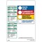 Brady Rectangle HMIG Reactivity Label 10"H x 7-1/2"W, Multicolor, Pk100 829LS - alternate 1