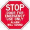 Lyle Emergency Exit Sign, 12" x 12", Aluminum, 12 in W, 12 in H, Aluminum, Red ST-017-12HA - alternate 2
