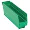 Quantum Storage Systems Shelf Storage Bin, Polypropylene, Green, 4 in H, 2 3/4 in W, 11 5/8 in L QSB100GN - alternate 4