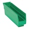 Quantum Storage Systems Shelf Storage Bin, Polypropylene, Green, 4 in H, 2 3/4 in W, 11 5/8 in L QSB100GN - alternate 1