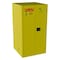 Jamco Hazardous Material Storage Cabinet, 60 gal, 2 Shelves, Steel, 34 in W x 65 in H x 34 in D, Yellow BM60YP - alternate 1