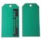 Zoro Select Tag, Ready For Service, Cardstock, 5 3/4 in H x 3 in W, Green, Rectangle, 100 PK 9WJ40 - alternate 1
