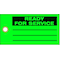 Zoro Select Tag, Ready For Service, Cardstock, 5 3/4 in H x 3 in W, Green, Rectangle, 100 PK 9WJ40 - alternate 2