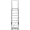 Ballymore 123 in H Steel Rolling Ladder, 9 Steps, 450 lb Load Capacity 093214R - alternate 3