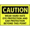 Electromark Caution Sign, 7 in Height, 10 in Width, Vinyl, English S132FF - alternate 2