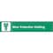 Electromark Personal Protection Sign, 1 3/4 in Height, 9 in Width, Vinyl, English S352A - alternate 1