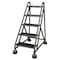 Cotterman 49 in H Steel Rolling Ladder, 5 Steps, 450 lb Load Capacity ST-500 A2 C1 P5 - alternate 1