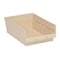 Quantum Storage Systems Shelf Storage Bin, Polypropylene, Ivory, 4 in H, 8 3/8 in W, 11 5/8 in L QSB107IV - alternate 1