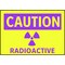 Electromark Caution Radiation Sign, 7 in H x 10 in W, Polyester Y1296951 - alternate 3