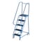 Ega 6.7 ft H Steel Rolling Ladder, 5 Steps, 450 lb Load Capacity F008-B - alternate 1