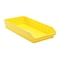 Quantum Storage Systems Shelf Storage Bin, Polypropylene, Yellow, 4 in H, 11 1/8 in W, 23 5/8 in L QSB116YL - alternate 1