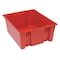 Quantum Storage Systems Stack & Nest Storage Container, 15 gal, 23-1/2 in L x 19-1/2 in W x 10 in H, Red, Polyethylene SNT225RD - alternate 1