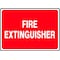 Accuform Fire Extinguisher Sign, 7 in Height, 10 in Width, Vinyl, Vertical Rectangle, English MFXG470VS - alternate 2