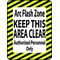 Shieldmark Floor Arc Flash Zone Sign, 24 in Height, 36 in Width, Heavy Duty Industrial Grade Composite AFZ2426 - alternate 3