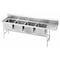 Advance Tabco Scullery Sink 24 in x 24 in, 4, 4, Floor Mount, 18 ga. 304 Stainless Steel 9-44-96-24R - alternate 3
