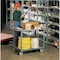 Zoro Select Utility Cart with Lipped & Flush Metal Shelves, Steel, 1,200 lb Load Capacity, 2 Shelves, 38 in L RSC-183235-2-TLD-95 - alternate 2