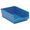 Quantum Storage Systems Shelf Storage Bin, Polypropylene, Blue, 4 in H, 8 3/8 in W, 11 5/8 in L QSB107BL - alternate 4
