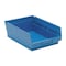 Quantum Storage Systems Shelf Storage Bin, Polypropylene, Blue, 4 in H, 8 3/8 in W, 11 5/8 in L QSB107BL - alternate 1