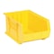 Quantum Storage Systems Hang & Stack Storage Bin, Polypropylene, Yellow, 8 in H, 11 in W, 16 in L QUS255YL - alternate 1