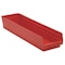 Quantum Storage Systems Red Shelf Bin, 23-5/8"L x 6-5/8"W x 4"H QSB106RD - alternate 5