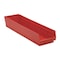Quantum Storage Systems Red Shelf Bin, 23-5/8"L x 6-5/8"W x 4"H QSB106RD - alternate 1