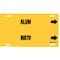 Brady Pipe Marker, Alum, Yellow, 10 to 15 In 4004-H - alternate 1