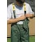 Viking Rain Bib Pants, 100% Nylon, 32 in Inseam, Elastic Closure, Green, Size L 3305P-L - alternate 2