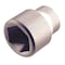 Ampco Safety Tools 1/2 in Drive, 25/32" SAE Socket, 6 Points, Almn Brz, Natural, 25/32 in SS-1/2D25/32 - alternate 1