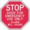 Lyle Emergency Exit Sign, 12" x 12", Aluminum, 12 in W, 12 in H, Aluminum, Red ST-017-12HA - alternate 1