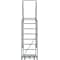 Ballymore 113 in H Steel Rolling Ladder, 8 Steps, 450 lb Load Capacity WA083214R - alternate 4