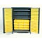 Durham Mfg Extra-Heavy Duty Bin Cabinet, 60 in W, 84 in H, 24" D, 185 Bins SSC-185-3S-95 - alternate 1