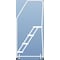 Ballymore 68 in H Aluminum Rolling Ladder, 4 Steps, 350 lb Load Capacity A4SH - alternate 2