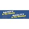 Accuform Safety Banner, Safety Is The Priority Quality Is The Standard, 28 in H x, 96 in W, Poly Sheeting MBR866 - alternate 1