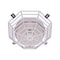 Safety Technology International Smoke Detector Guard, Steel, Flush Mount, 8 1/4 in W x 8 1/4 in H x 2 3/4 in D, White STI-9601 - alternate 1