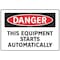 Electromark Danger Sign, 7 in Height, 10 in Width, Aluminum, English S174FA - alternate 1