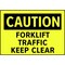 Electromark Caution Sign, 7 in Height, 10 in Width, Aluminum, English S114FA - alternate 3